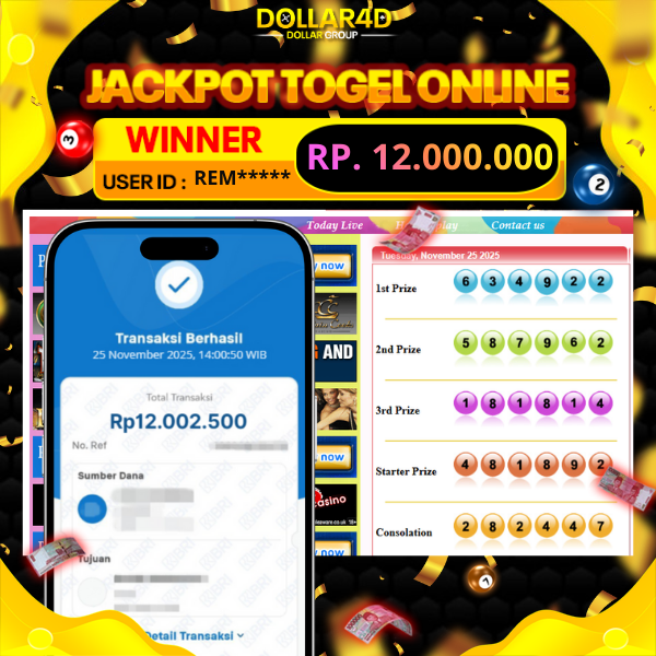 BUKTI JACKPOT SYDNEY POOLS 25/11/2025