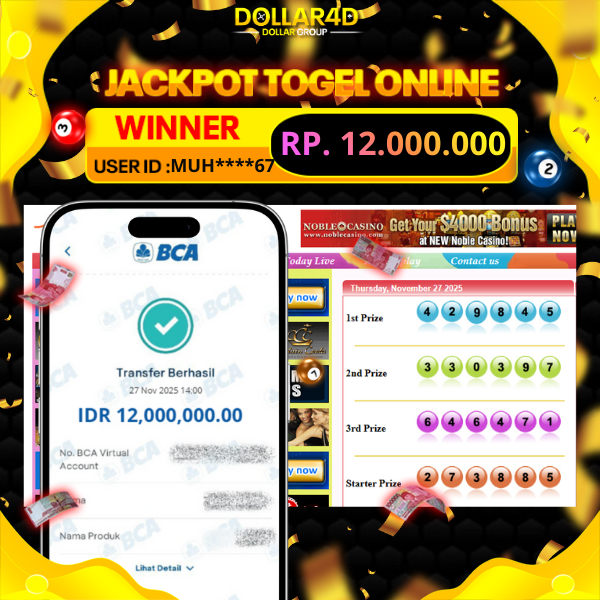 BUKTI JACKPOT SYDNEY POOLS 27/11/2025