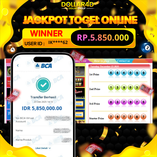 BUKTI JACKPOT SYDNEY POOLS 23/12/2025
