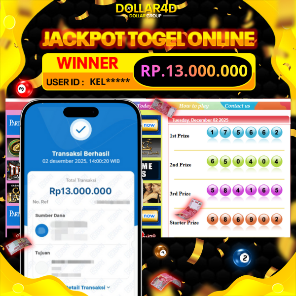 BUKTI JACKPOT SYDNEY POOLS 02/12/2025