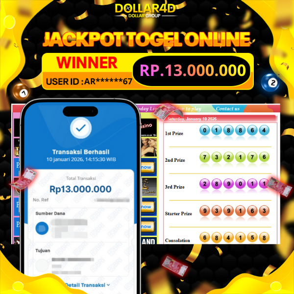 BUKTI JACKPOT SYDNEY POOLS 10/1/2026