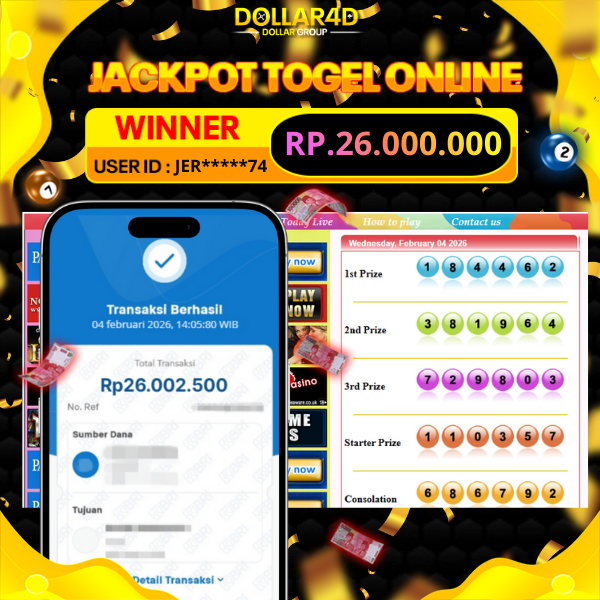 BUKTI JACKPOT SYDNEY POOLS 04/2/2026