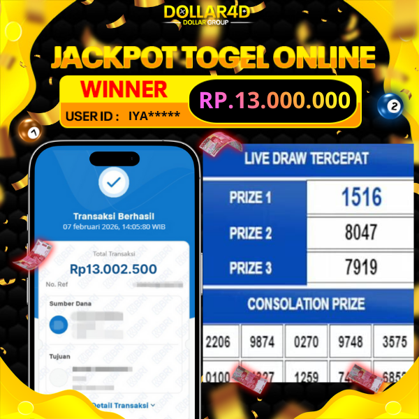 BUKTI JACKPOT SINGAPORE POOLS 07/2/2026