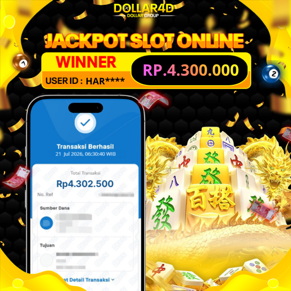 BUKTI JACKPOT  SLOT MAHJONG WAYS 2 21/7/2026