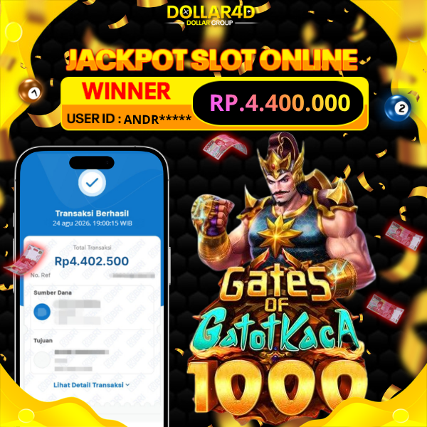 BUKTI JACKPOT  GATOT KACA 1000 24/8/2026