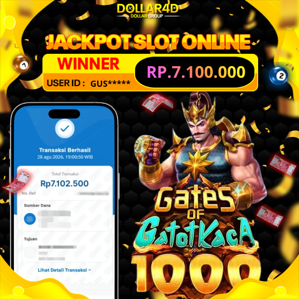 BUKTI JACKPOT  GATOT KACA 1000 28/8/2026
