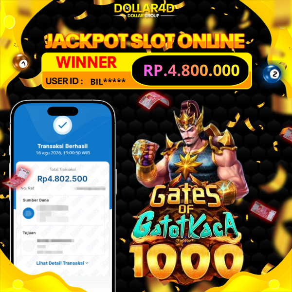BUKTI JACKPOT    GATOT KACA 1000        16/8/2026